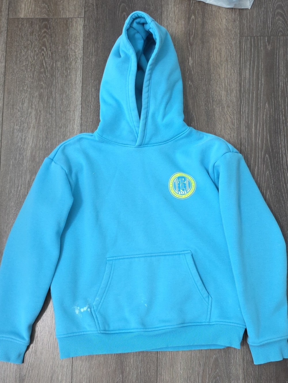 Kids Blue Baseball 101 Hooded Sweatshirt